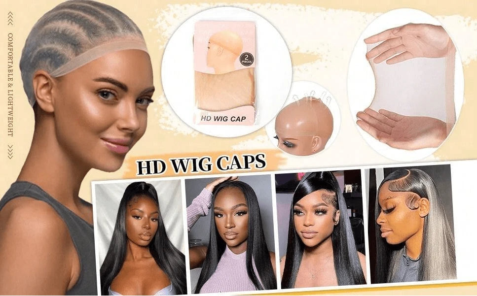 Invisible HD Wig Caps for Lace Front Wigs