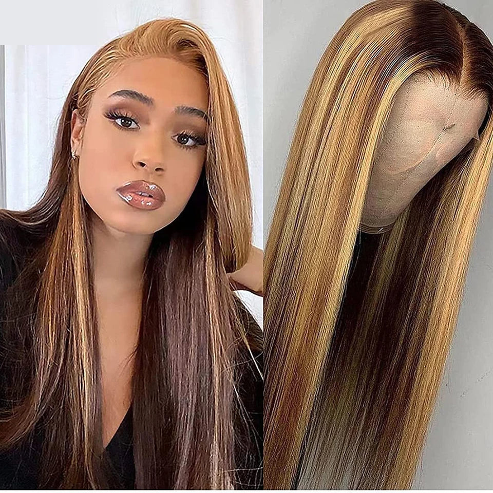 Ombre Peruvian Straight Lace Wigs