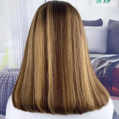 Ombre Straight Bob Wig 13X4 Lace Front Wig